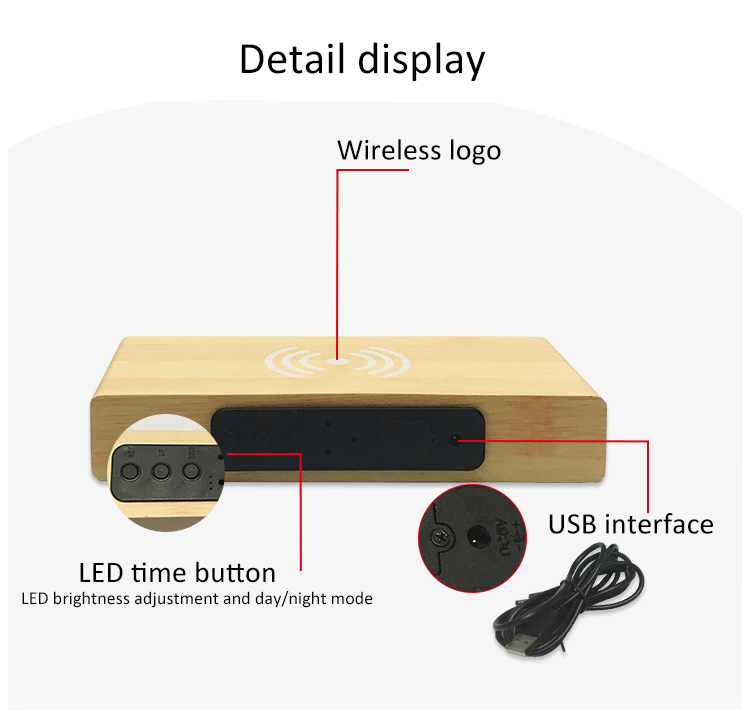 digital LED table alarm clock