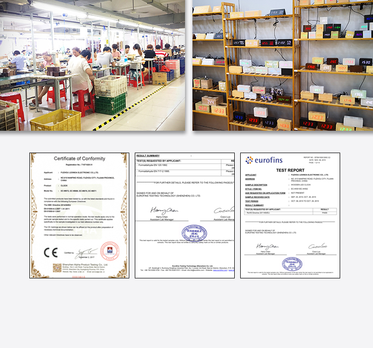 CE certificates clock 