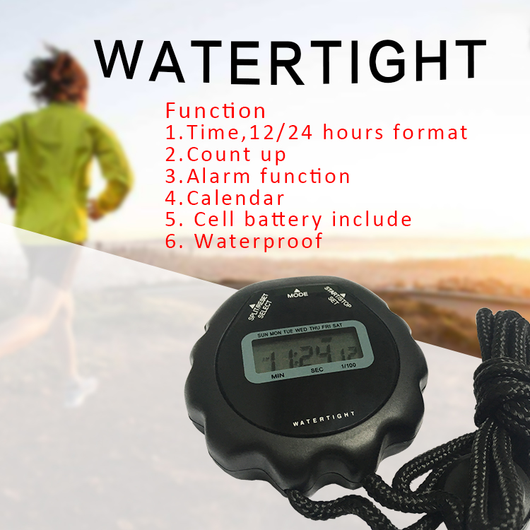 Quick delivery cheap countup plastic digital stopwatch timer