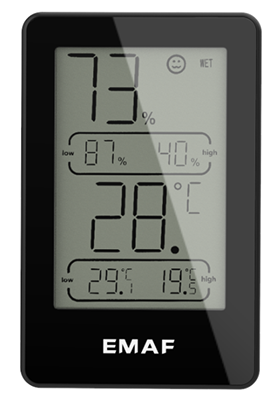 electronic temperature and humidity meter