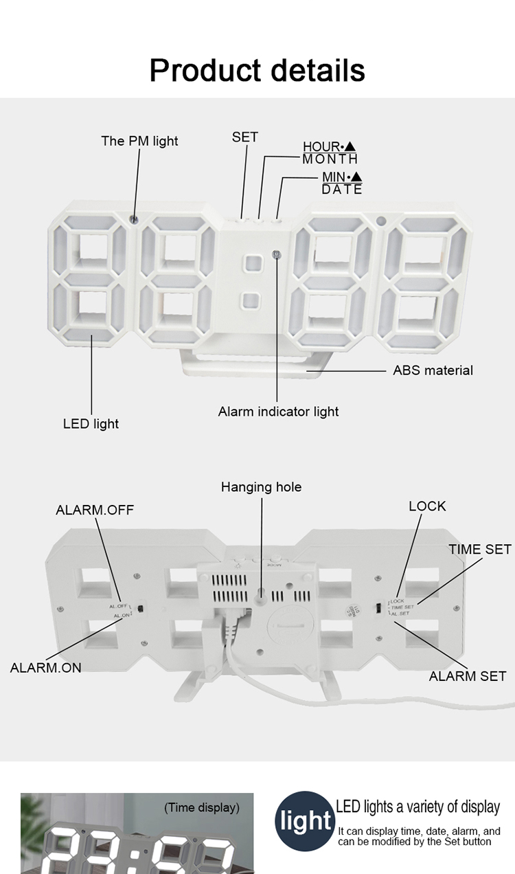 LED alarm clock