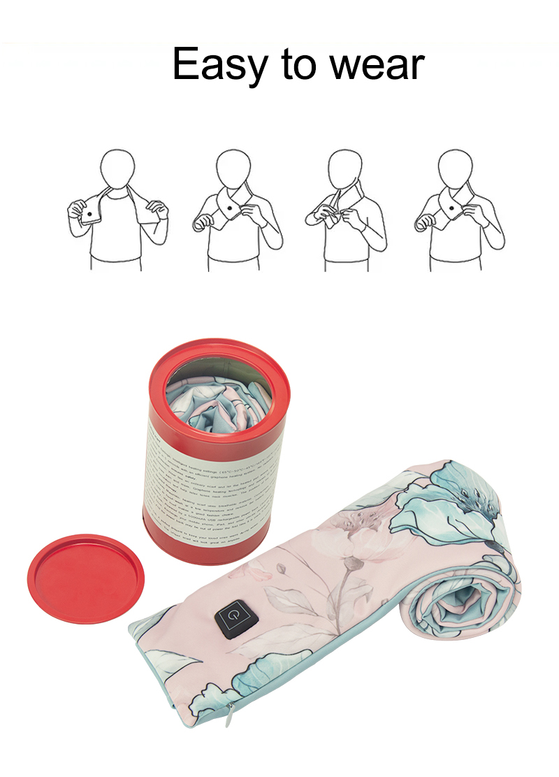heating usb neck warmer scarf