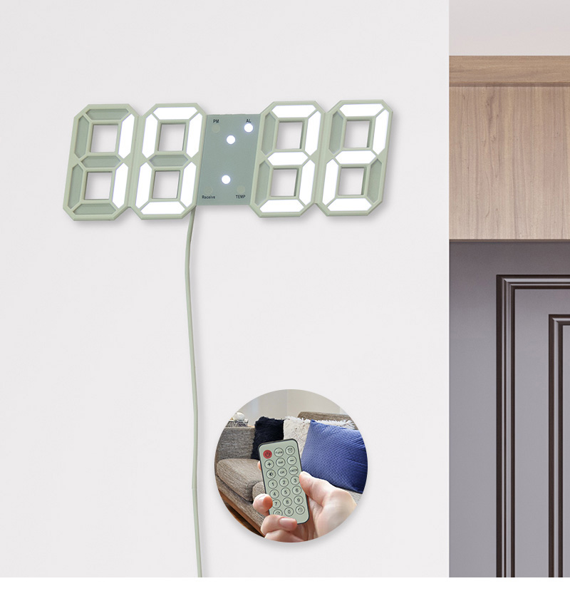 led wall clock 3d
