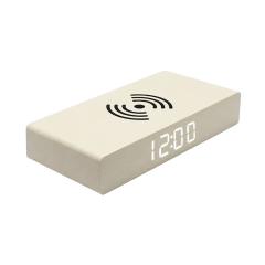 creative table alarm clock with phone wireless charger