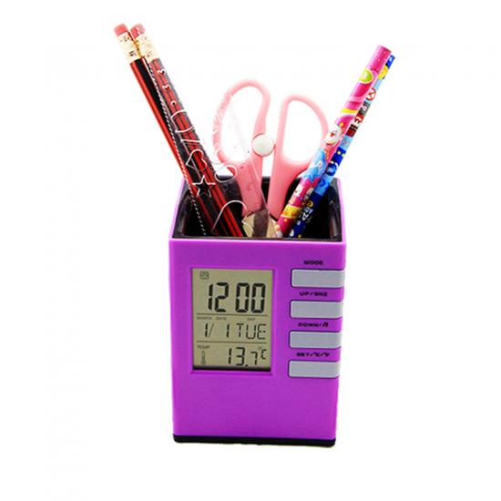pen holder alarm clock