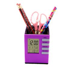 pen holder alarm clock