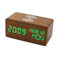 phone wireless charger digital table clock with calender and week