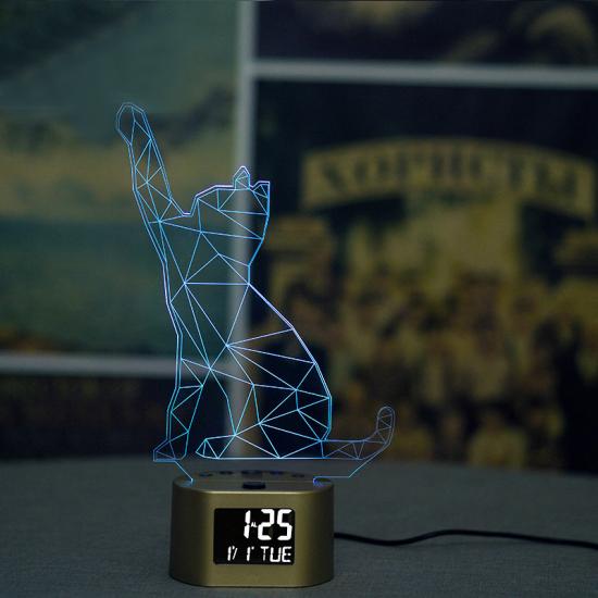 LCD newly design lamp table clock