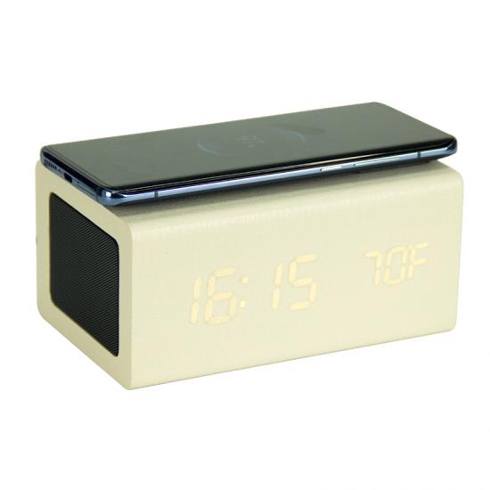 wooden alarm clock
