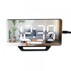 LED mirror clock
