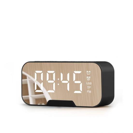 LED mirror clock