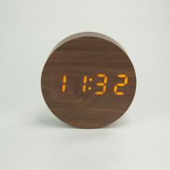 LED log wall clock