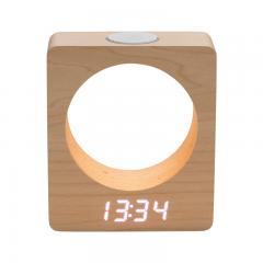 Wooden Lamp Led Clock