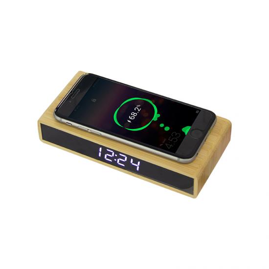 Wooden desktop/table alarm clock