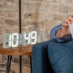 Modern 3D LED Alarm Clock