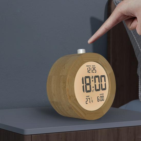 Wooden Alarm Clock