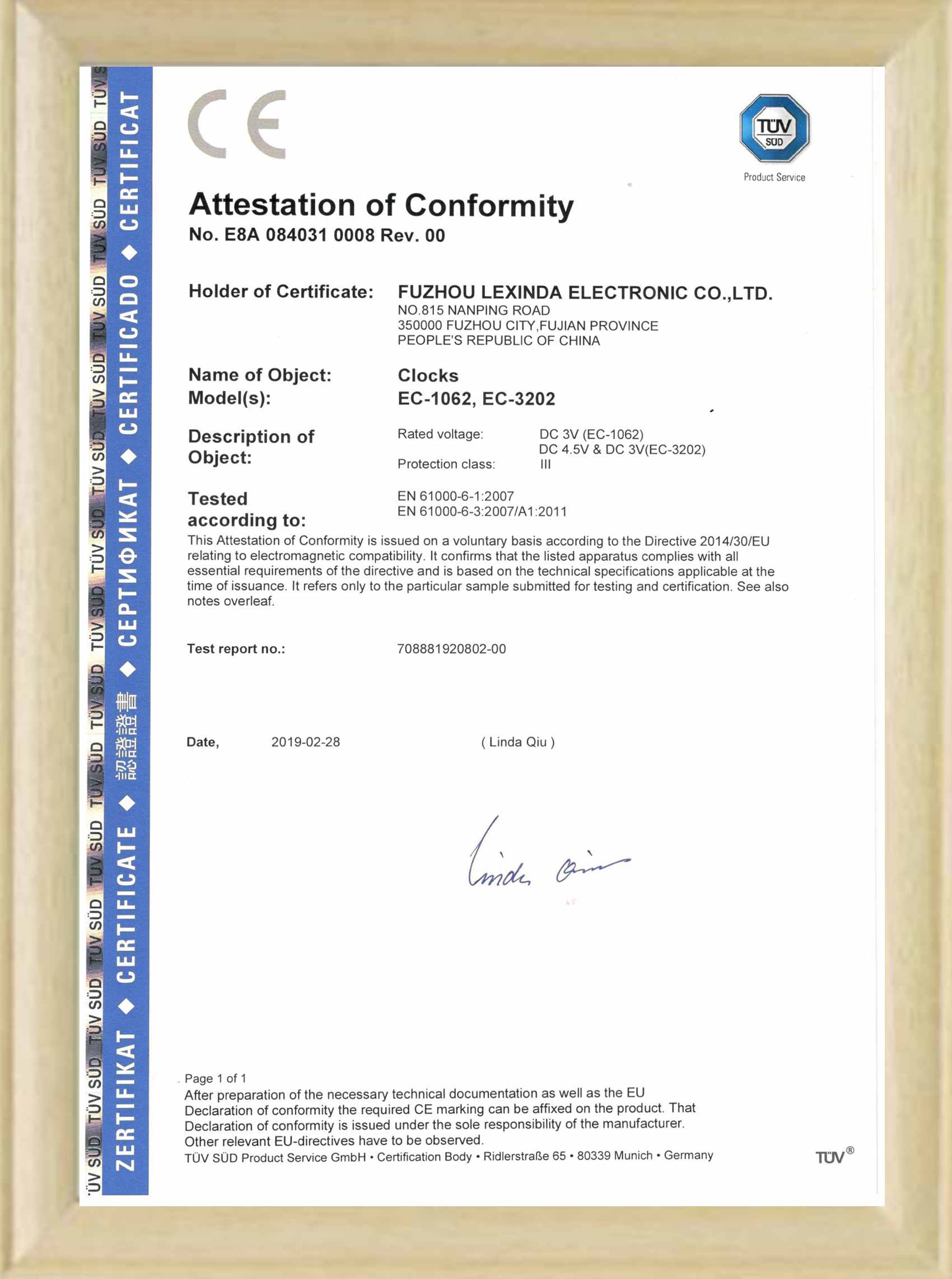 CE certificate for Pen holder